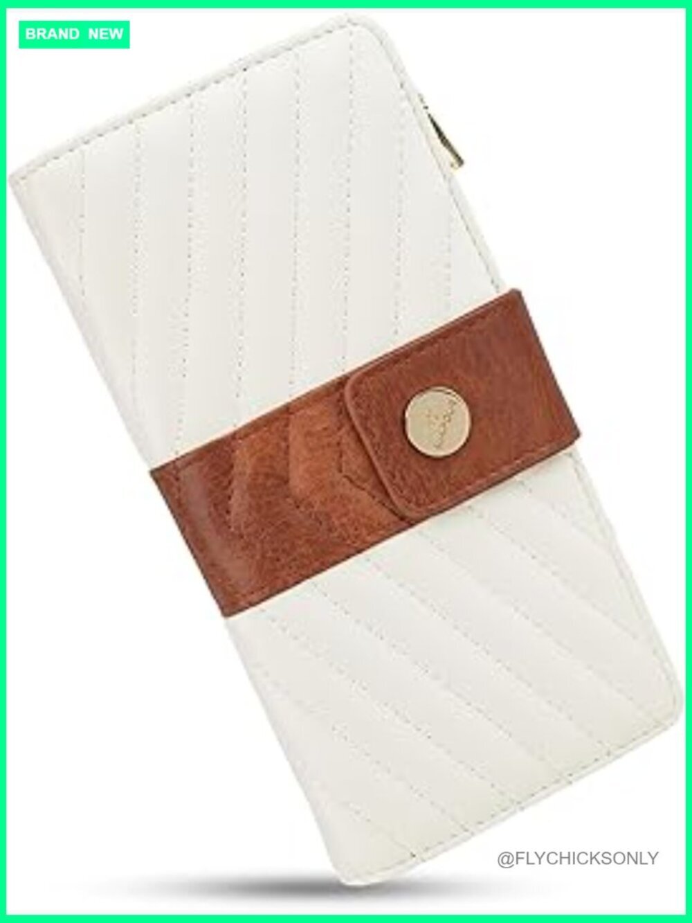 RFID Blocking Trifold Wallet, Large Capacity Faux Leather Ladies Wallet with